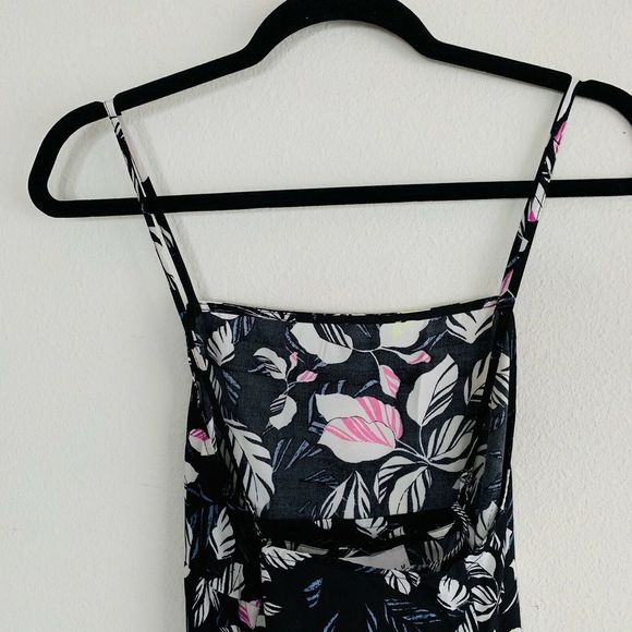 Olive+Oak Black Floral Slip Dress Sz L NWT $64 MBQ - Picture 4 of 4